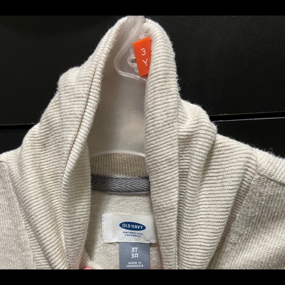 French Rib Shawl-Collar Sweater, Boys- 3T Old Navy - Picture 2 of 5